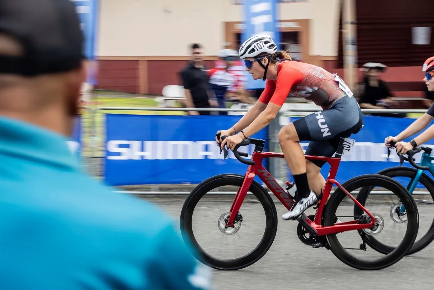 Petra Zsankó, a Master's student of the Hungarian-taught Engineering Manager programme at Széchenyi István University, won two out of three road races at the World University Championships in Costa Rica last year (Photo: FISU - International University Sports Federation)